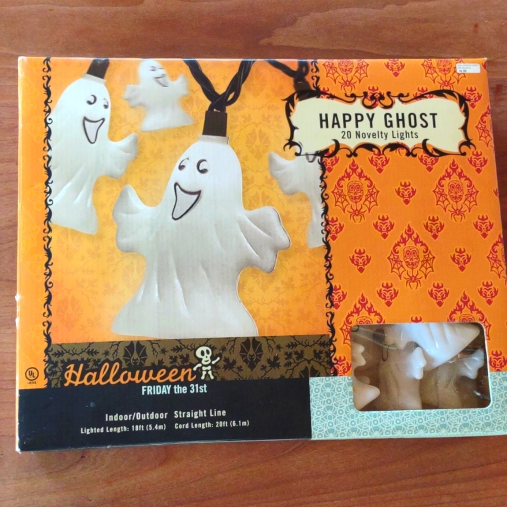 halloween happy ghost indoor outdoor light